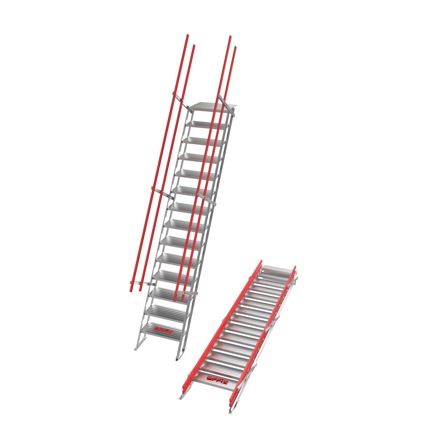 Self Levelling Collapsing Stairs