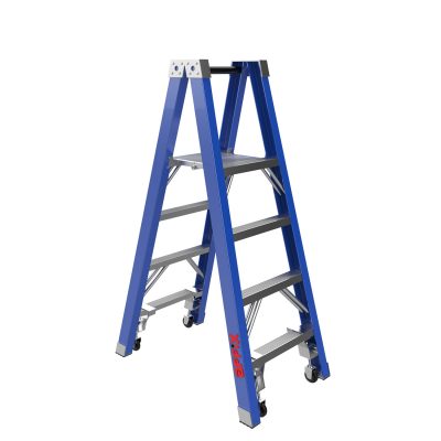 FRP Twin Stepladder Mobile With Platform