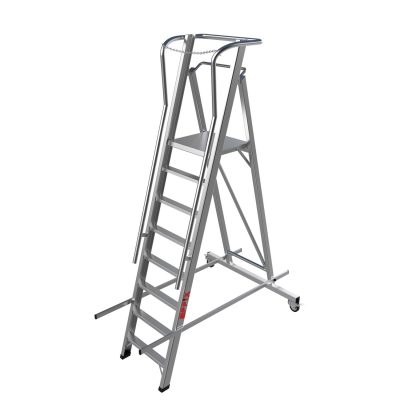 Folding Aluminum Ladder for Warehouse