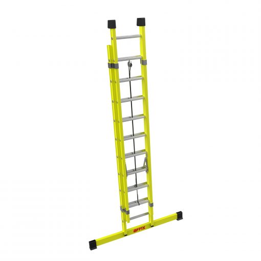 FRP Double Extension Ladder (Rope Operated)- Light Duty